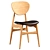 Pottera Dining Chair: Functional Elegance for Modern Homes 3D model small image 1