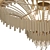 Elegant Swarovski Scala Ceiling Light 3D model small image 2