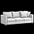 Elegant Black Sofa FINNALA 3D model small image 5