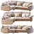 Elegant Harmony Sofa 3D model small image 1