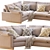 Elegant Harmony Sofa 3D model small image 2