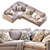 Elegant Harmony Sofa 3D model small image 6