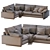 Elegant Harmony Sofa 3D model small image 7