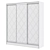 Elegant Sliding Wardrobe 3 Door 3D model small image 2