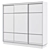 Practitioner 3-Door Sliding Wardrobe 3D model small image 2