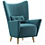 Nosta Lounge Chair: Stylish, Cozy, and Versatile 3D model small image 2