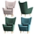 Nosta Lounge Chair: Stylish, Cozy, and Versatile 3D model small image 4