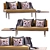 Casara Modern Daybed Sectional 3D model small image 3
