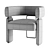 Modern Bracelet Armchair - Stylish and Comfortable 3D model small image 3