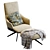 Classic Kensington Molteni&C Armchair 3D model small image 2