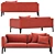 Relaxed Modernist Comfort Sofa 3D model small image 1
