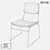 Tropical Teak Chair: LoftDesigne Model 3D model small image 2