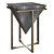 Geometric Accent Table with Antique Finish 3D model small image 5