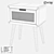 Modern Wooden Nightstand with LoftDesigne 7137 Model 3D model small image 2