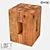 LoftDesigne 31187 Pine Stool - Compact Seating Solution 3D model small image 1