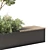 Urban Green Benches for Modern Urban Settings 3D model small image 4