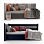Modern Rest Bed Set 3D model small image 2
