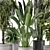  Rusty Concrete Pot Indoor Plants - Set 561 3D model small image 6