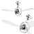 Elegant Bordeaux 52" Ceiling Fan 3D model small image 2