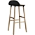 Wooddi Group Barstool Chair: Stylish and Comfortable 3D model small image 2