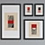 Modern Abstract Picture Frame Set 3D model small image 3