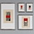 Modern Abstract Picture Frame Set 3D model small image 4