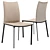 Elegant Tortora Dining Chair & Esf-T041 Table Set 3D model small image 3