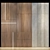 Elegant Wood and Gold Wall Panels 3D model small image 1