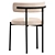 Inesse Ivory Dining Chair 3D model small image 4