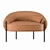 Luxury Leather Armchair: Isola Amura 3D model small image 2