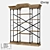 Industrial Pine Bookcase - LoftDesigne 80309 3D model small image 1