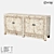 Modern Pine and MDF Chest of Drawers | LoftDesigne 80468 3D model small image 1