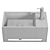 Wiesbaden Julia Fontein: Sleek Solid Surface Basin 3D model small image 3