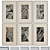 Modern Abstract Picture Frame Set 3D model small image 1