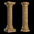 Elegant Pillar Stone Stand 3D model small image 1