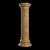 Elegant Pillar Stone Stand 3D model small image 3