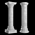 Elegant Pillar Stone Stand 3D model small image 4