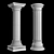 Elegant Pillar Stone Stand 3D model small image 5