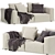 Modern Nils Corner Sofa by Linea 3D model small image 5