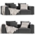 Modern Nils Corner Sofa by Linea 3D model small image 6