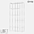 Metal Shelving Unit with Loft Design - Model 81512 3D model small image 2