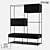 LoftDesigne Bookcase 81513: Stylish Wood and Metal Storage 3D model small image 1