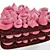 Decadent Heart-shaped Chocolate Cake 3D model small image 3