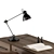 Elegant Wood & Black Office Table 3D model small image 4