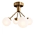 Elegant ODDA Ceiling Chandelier 3D model small image 1