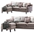 Elegant Beverly Sofa 2013 3D model small image 1