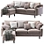 Elegant Beverly Sofa 2013 3D model small image 8