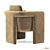 Floria Velvet Accent Chair 3D model small image 4