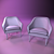 Modern Italian Armchairs: Colorful & Stylish 3D model small image 5