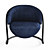 Contemporary Elegance: Freedom Lounge Chair 3D model small image 5